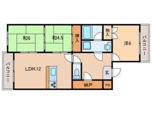 パルピアマンションの物件間取画像